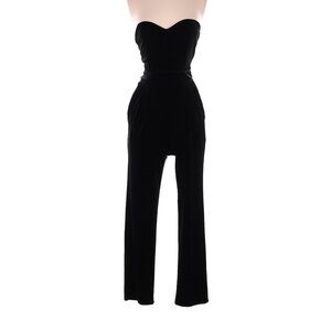 Express Strapless Velvet Jumpsuit